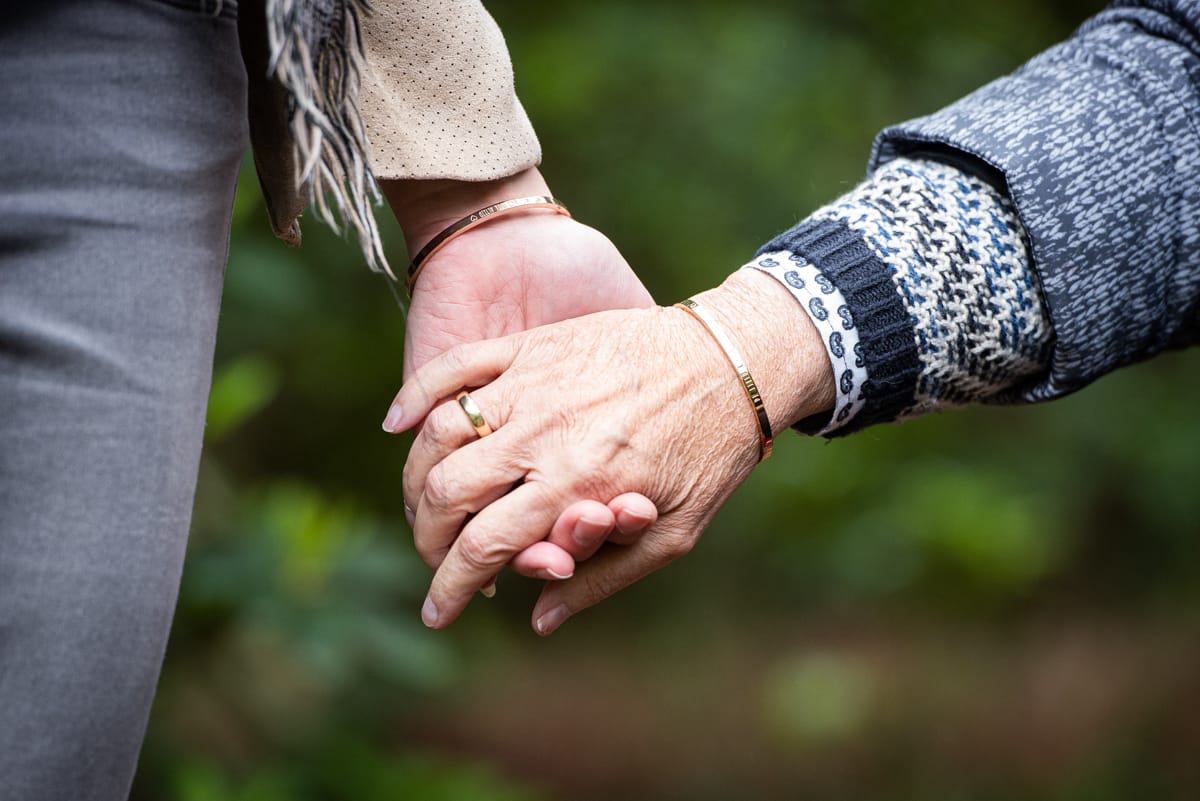 Mijn moeder en ik, hand in hand
